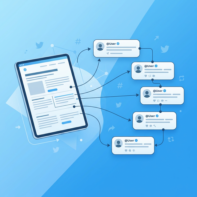 How to turn a blog post into a twitter thread with real examples